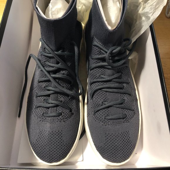 NIB WOMENS J/SLIDES GREY KNIT JILLY HI-TOP SNEAKERS 7.5 - Picture 5 of 9